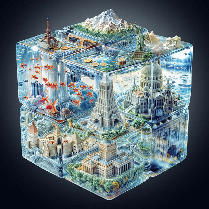 Cube City Wooden Jigsaw Puzzle