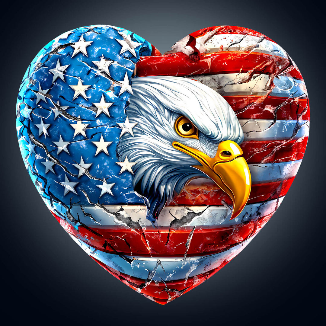 Patriotic Eagle-1 Wooden Jigsaw Puzzle