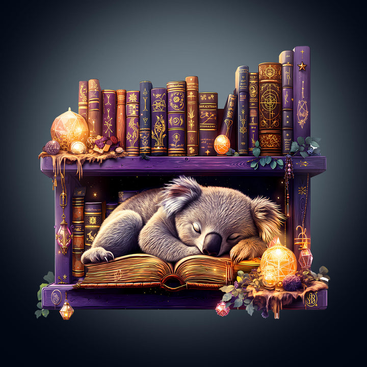 Sleep Library-Koala Wooden Jigsaw Puzzle