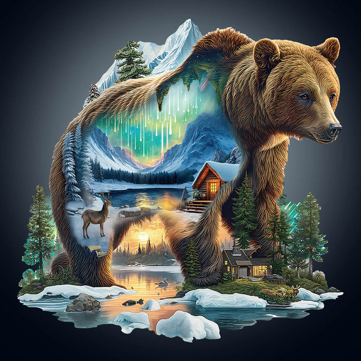 Aurora Bear Wooden Jigsaw Puzzle