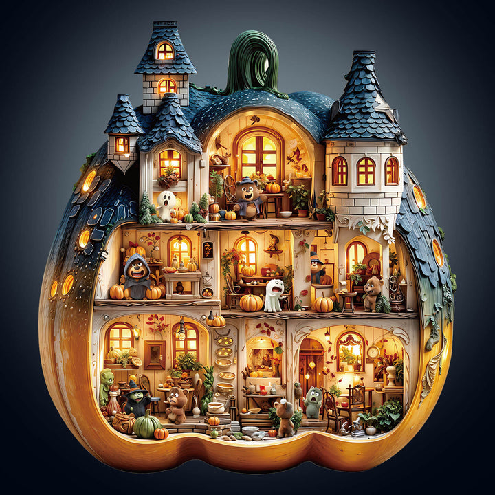 Bear's House - Pumpkin Wooden Jigsaw Puzzle