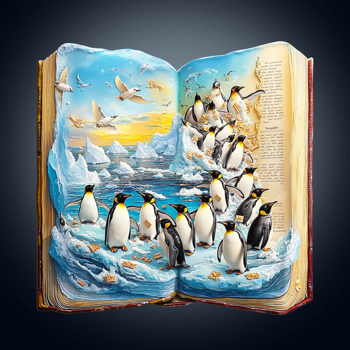 Pinguin-Geschichte Holzpuzzle
