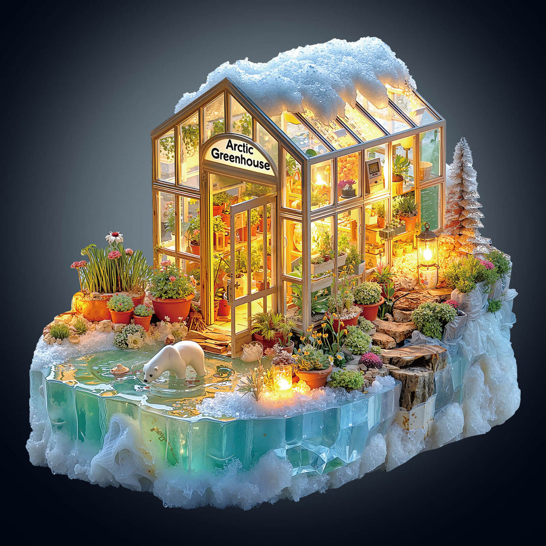 Glacier greenhouse Wooden Jigsaw Puzzle
