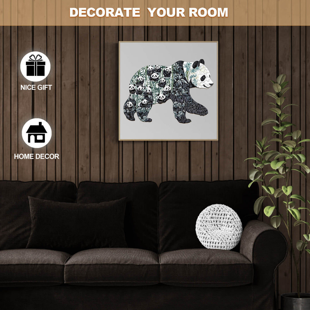 Panda Paradise  Wooden Jigsaw Puzzle