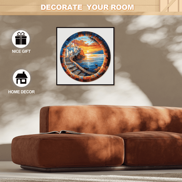 Capri wooden jigsaw puzzle displayed as home decor, perfect for gifts and enhancing your living space.