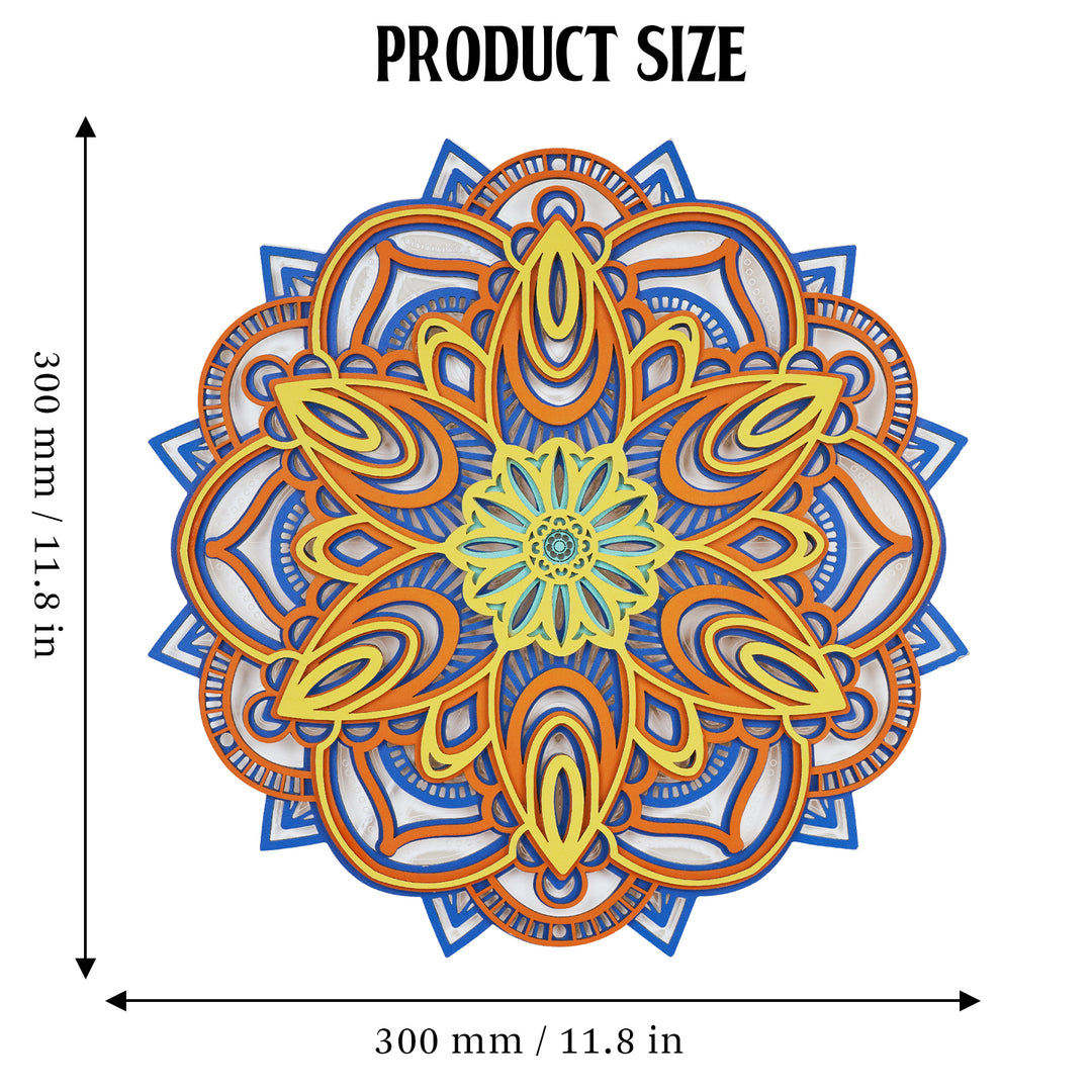 Wooden Mandala Atmosphere Light-Vibrant Spiral