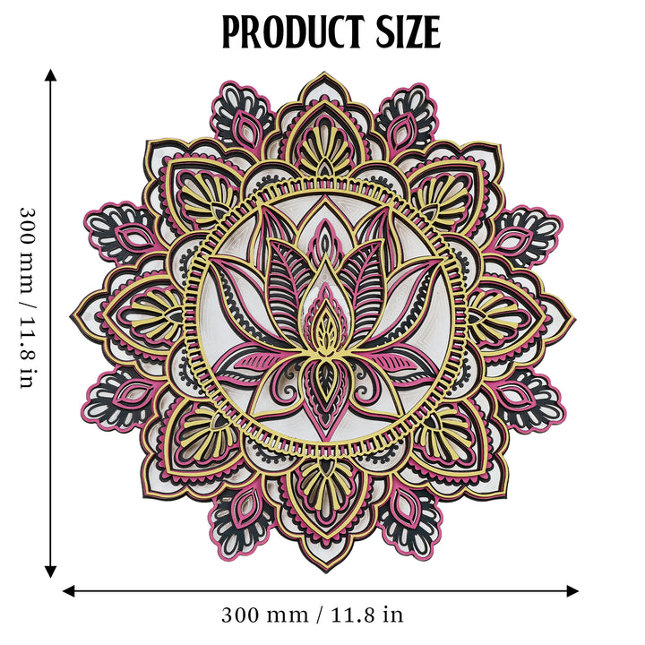 Wooden Mandala Atmosphere Light-Mystic Glow