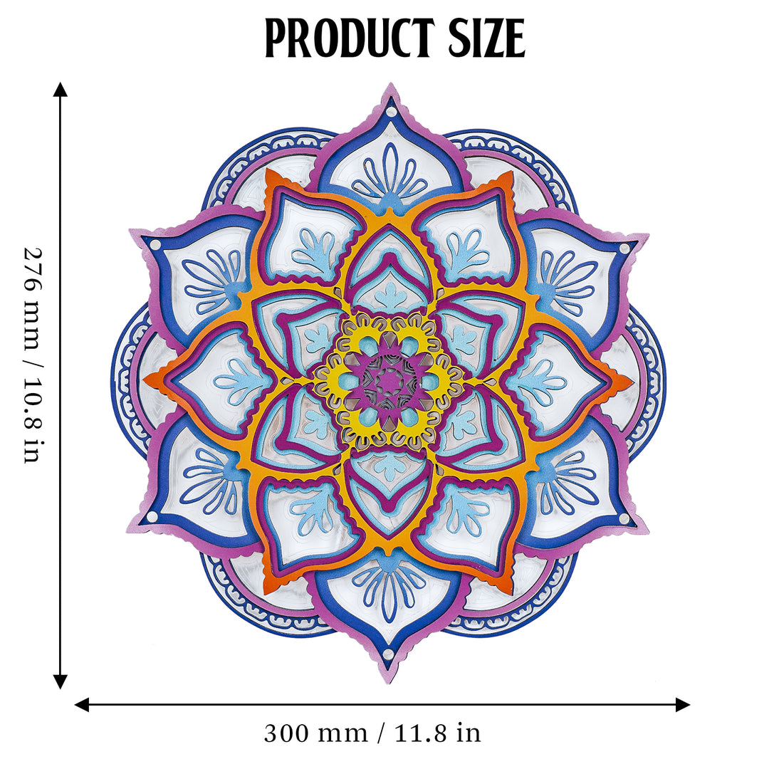 Wooden Mandala Atmosphere Light-Eternal Harmony