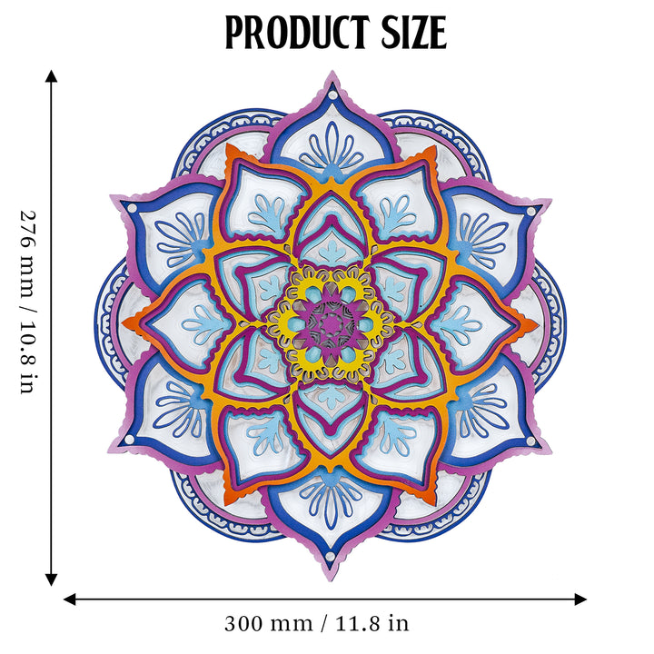 Wooden Mandala Atmosphere Light-Eternal Harmony