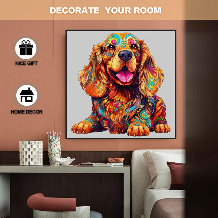 Cocker Spaniel-1 Wooden Jigsaw Puzzle