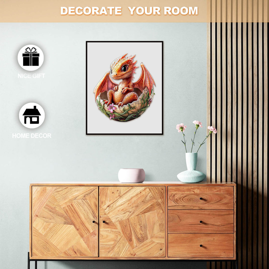 Whimsical dragonet artwork in a stylish home decor setting, perfect for gifts and room decoration.