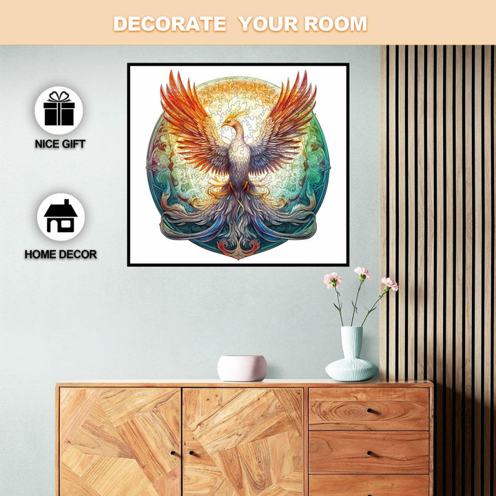 Mysterious Phoenix Wooden Jigsaw Puzzle