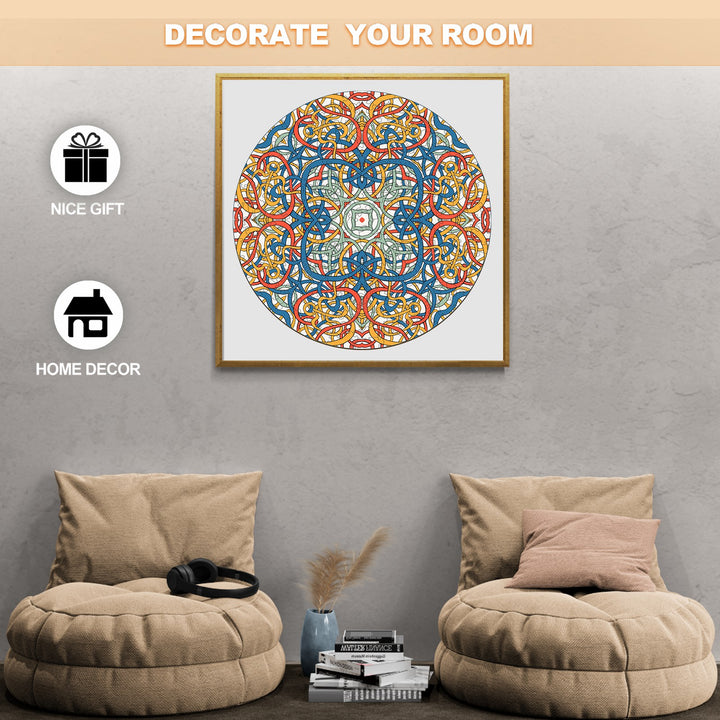 Mandala Celtic Chaos artwork by Lori Anne McKague, perfect for home decor and unique gift ideas.