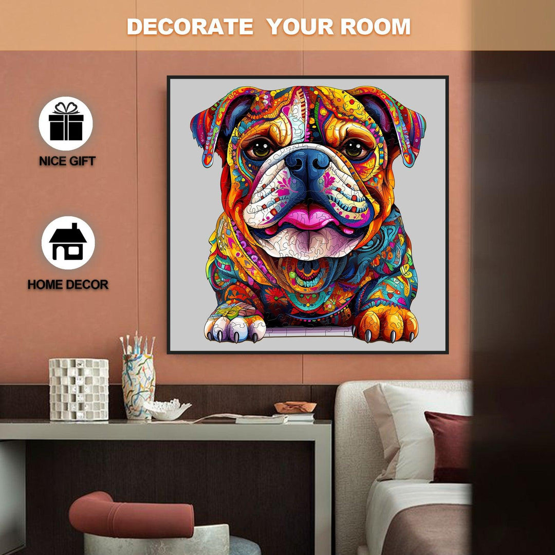 Bulldog Wooden Jigsaw Puzzle