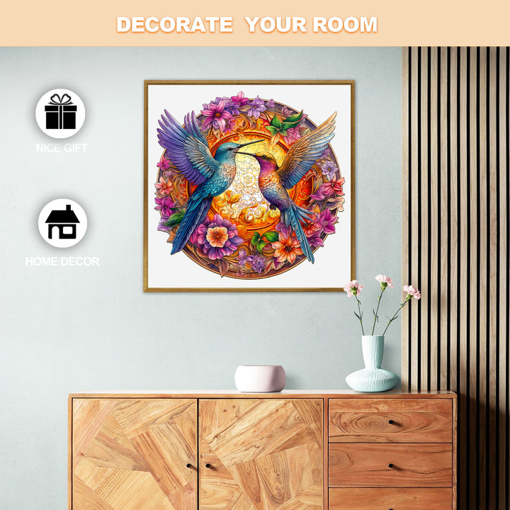 Hummingbirds Wooden Jigsaw Puzzle