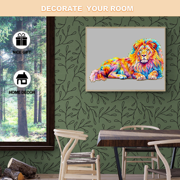 Lion Wooden Jigsaw Puzzle