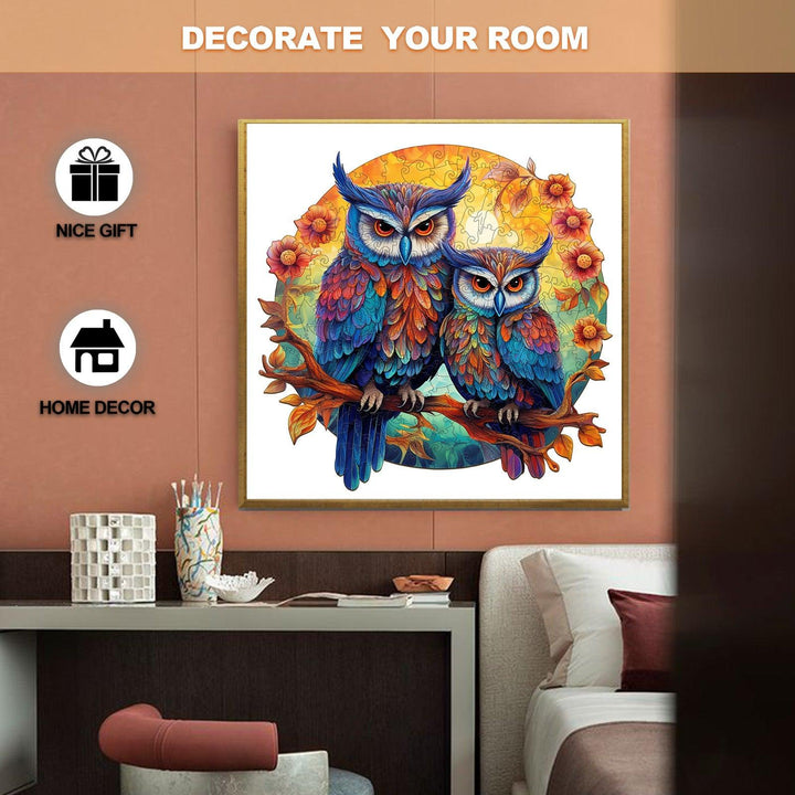 Owl Family Wooden Jigsaw Puzzle