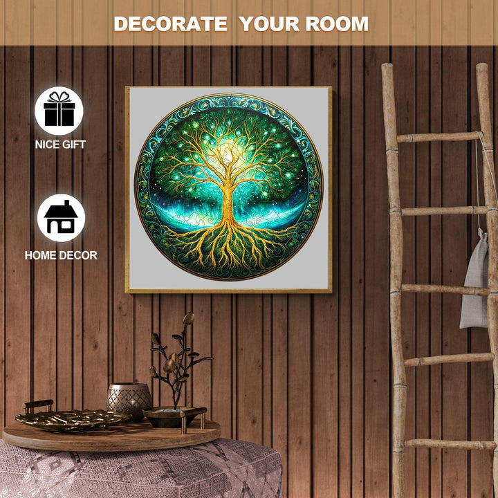 Aurora Tree of Life Wooden Jigsaw Puzzle