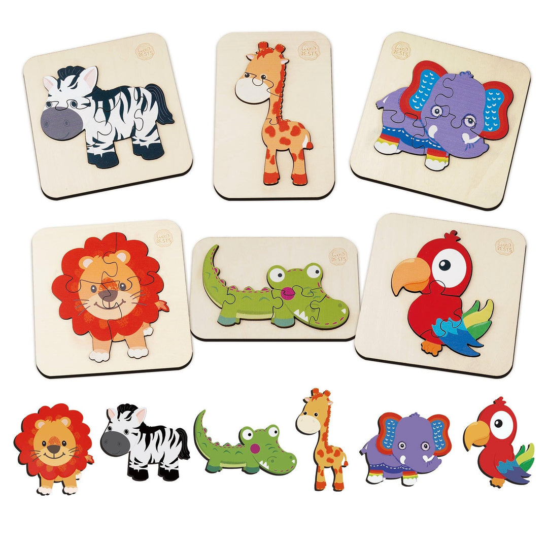 Baby Happy Zoo Puzzle-Woodbests