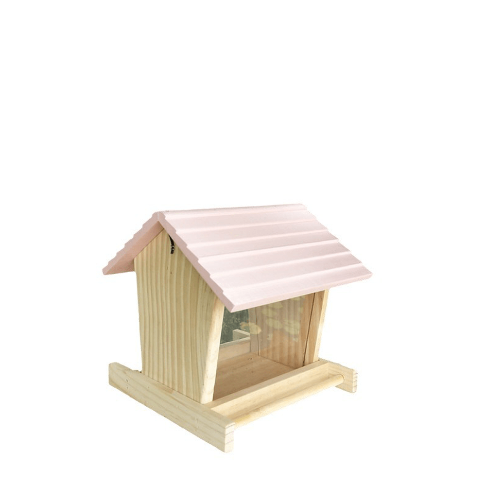 Mangeoire à oiseaux suspendue en bois, imperméable