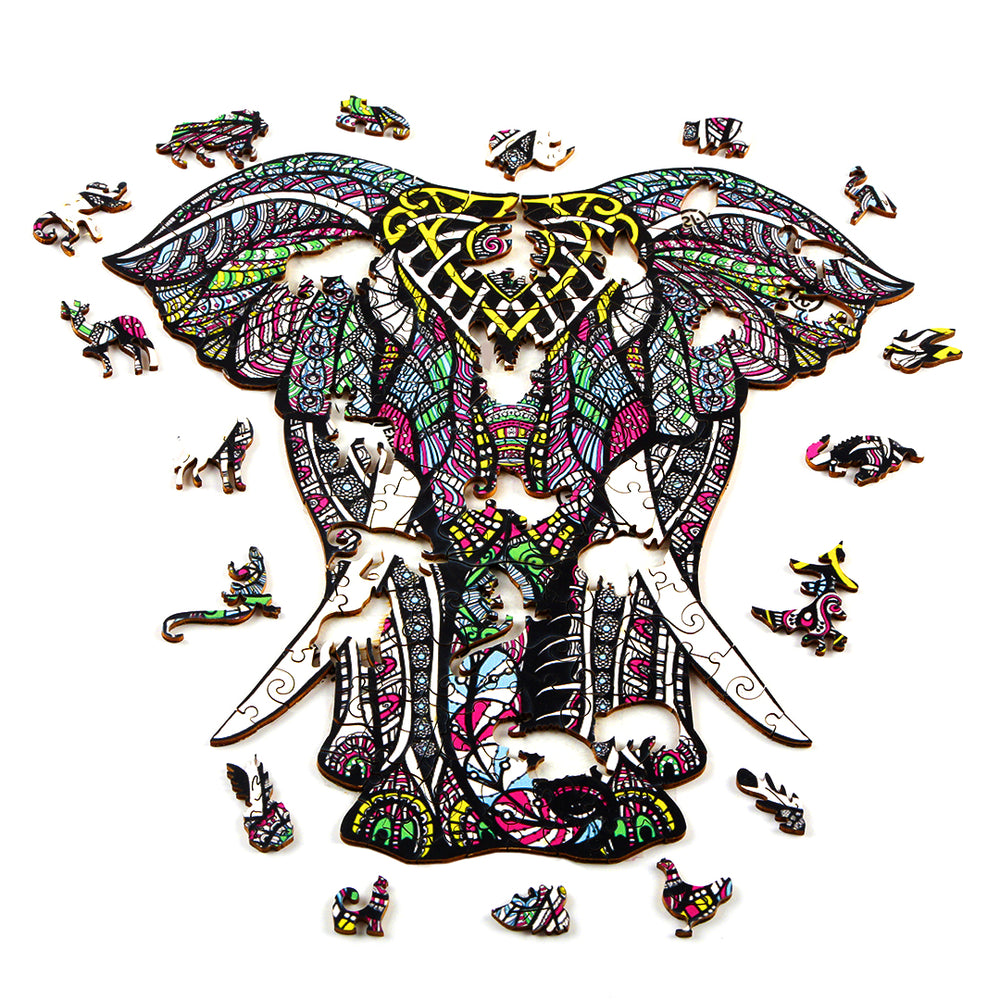 Noble Elephant Wooden Jigsaw Puzzle