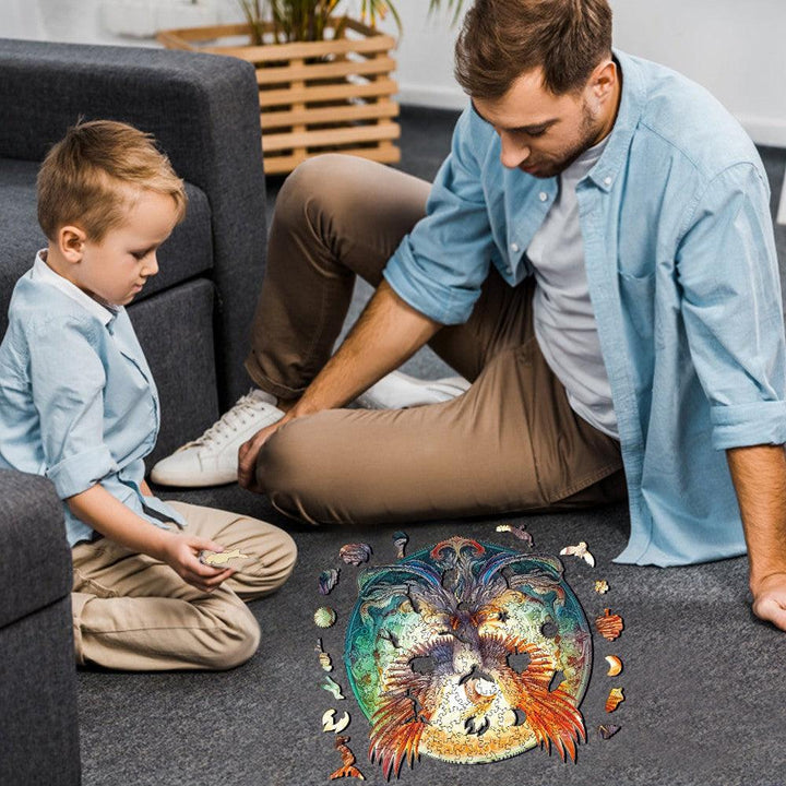 Mysterious Phoenix Wooden Jigsaw Puzzle
