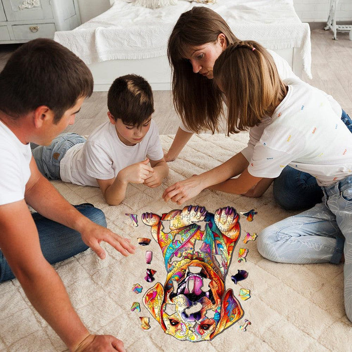Yellow Labrador Wooden Jigsaw Puzzle