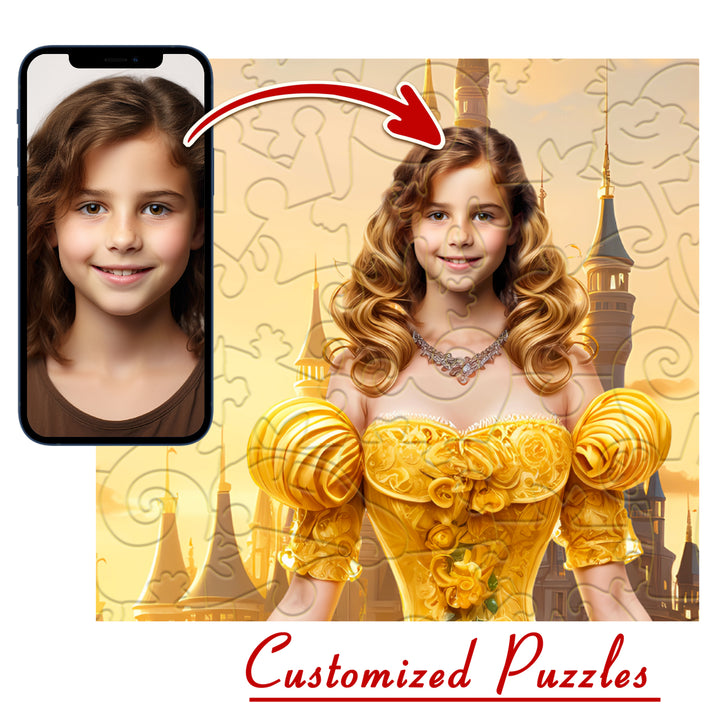 Face Custom Photo Puzzle - Princess