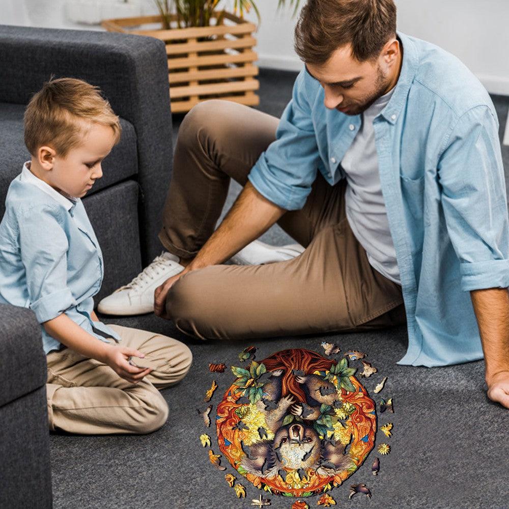 Mandala Koala Wooden Jigsaw Puzzle