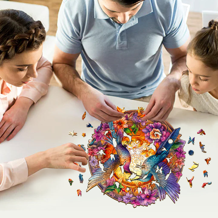 Hummingbirds Wooden Jigsaw Puzzle