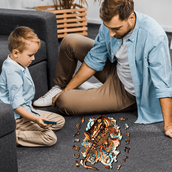 The Melodious Saxophone Wooden Jigsaw Puzzle