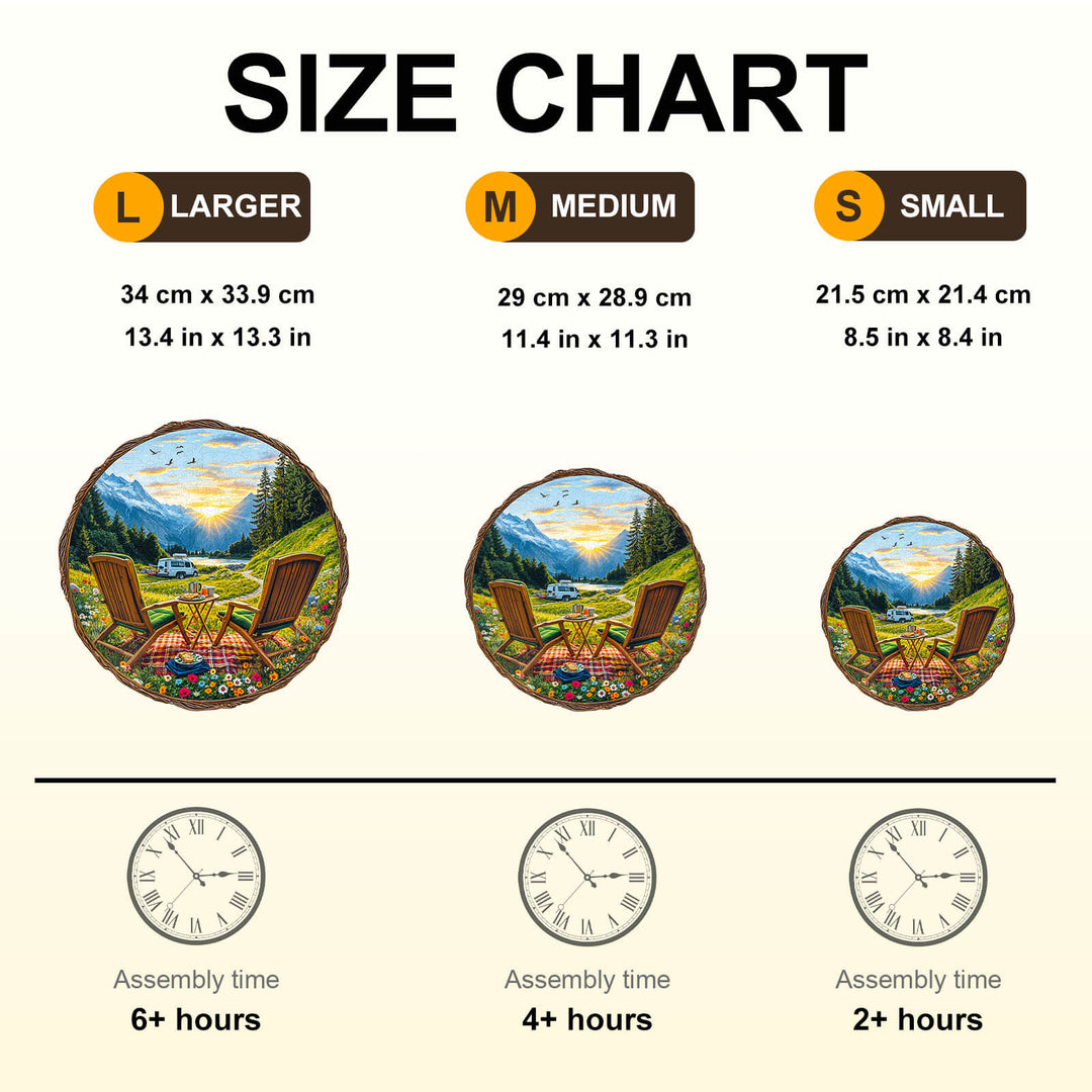 Travel in the mountains Wooden Jigsaw Puzzle