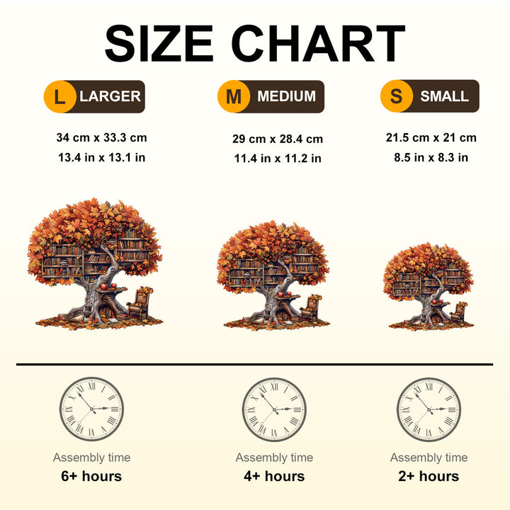 Tree Library  Wooden Jigsaw Puzzle