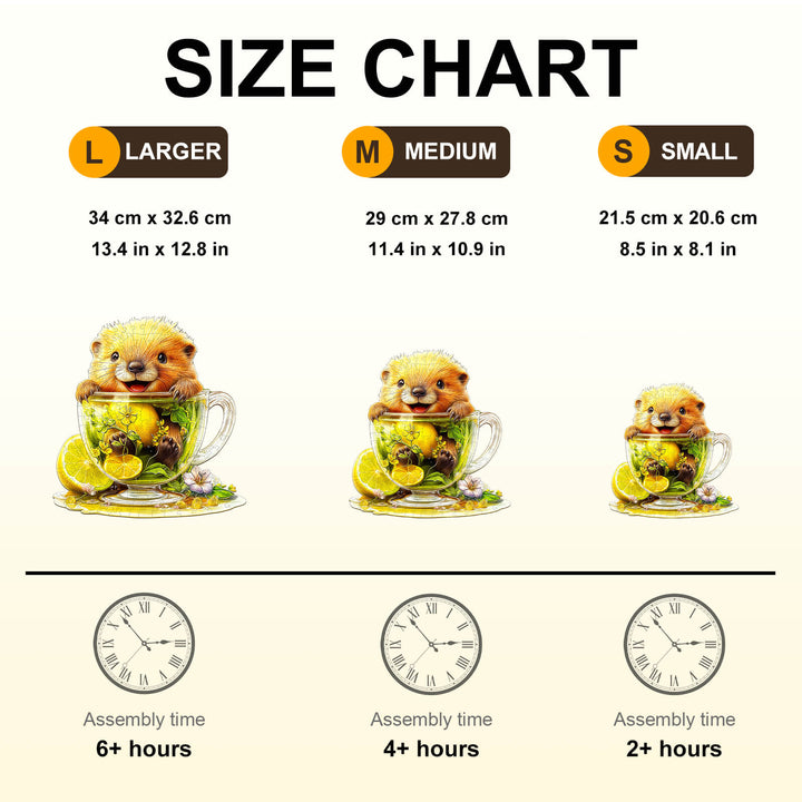 Lovely Beaver Wooden Jigsaw Puzzle