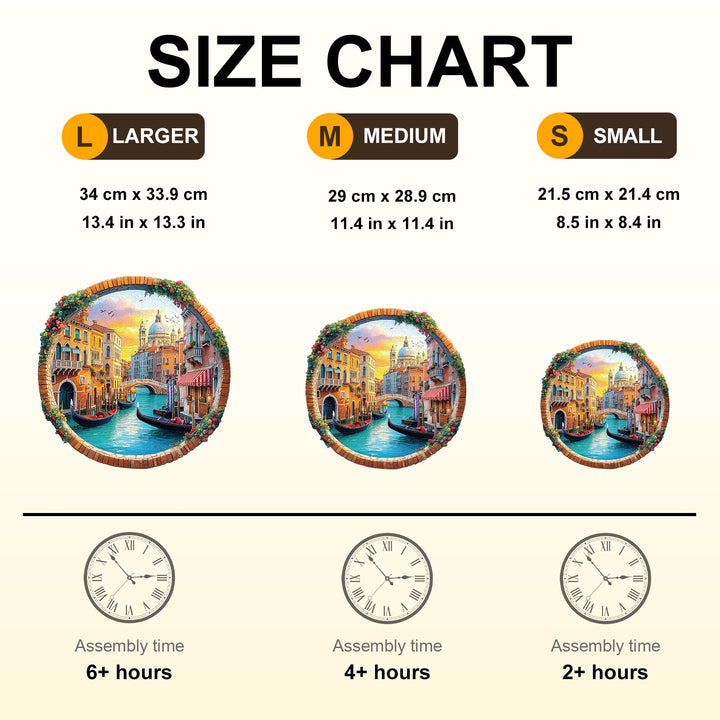 Venice Water City Wooden Jigsaw Puzzle