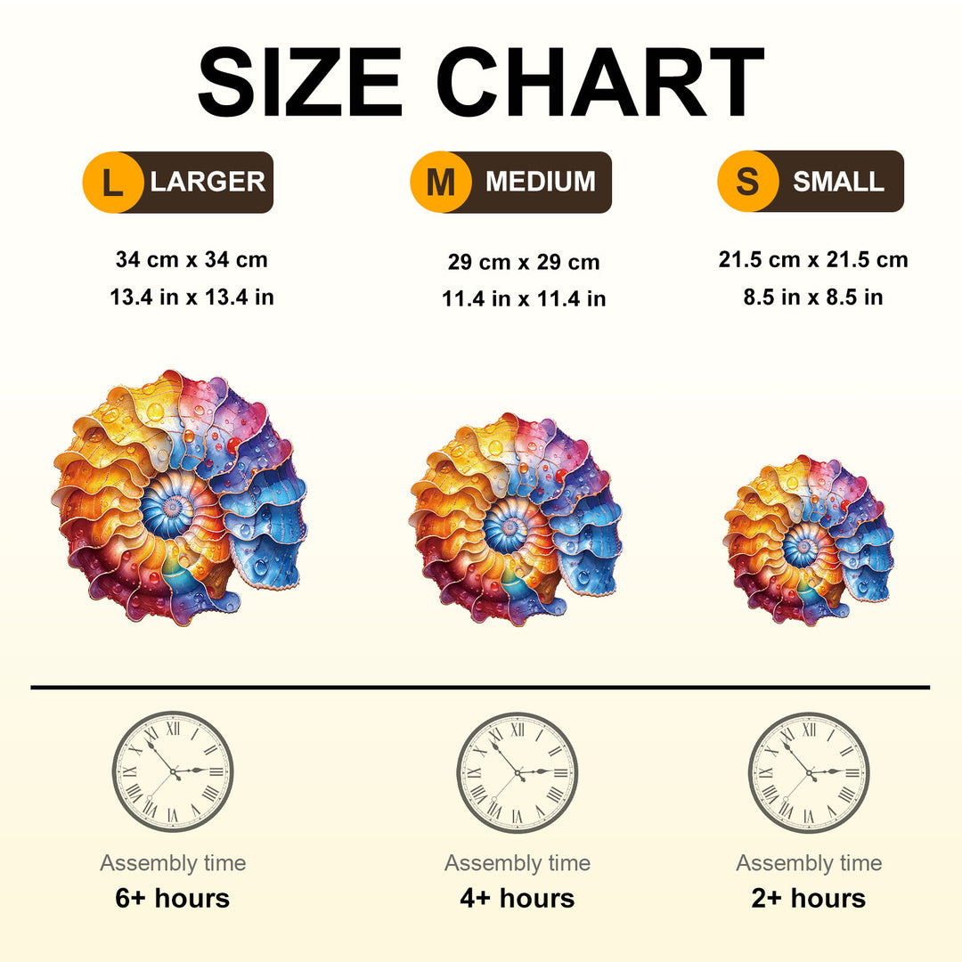 Colored conch Wooden Jigsaw Puzzle