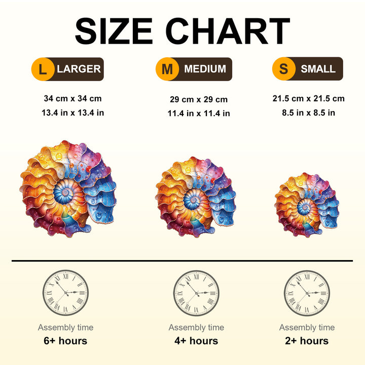 Colored conch Wooden Jigsaw Puzzle