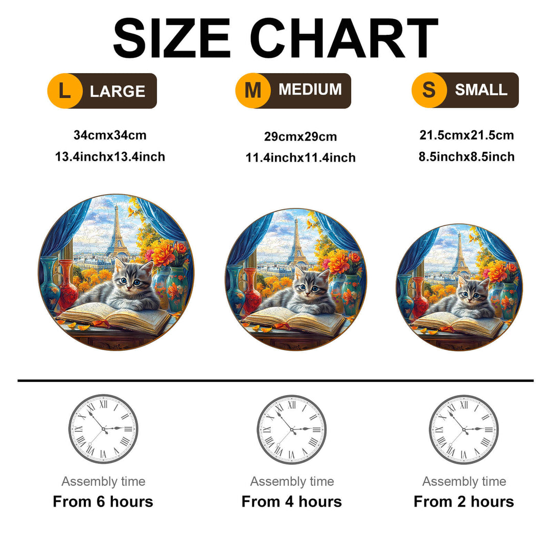 Views of Paris Wooden Jigsaw Puzzle