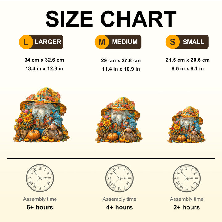 Golden Gnome Wooden Jigsaw Puzzle