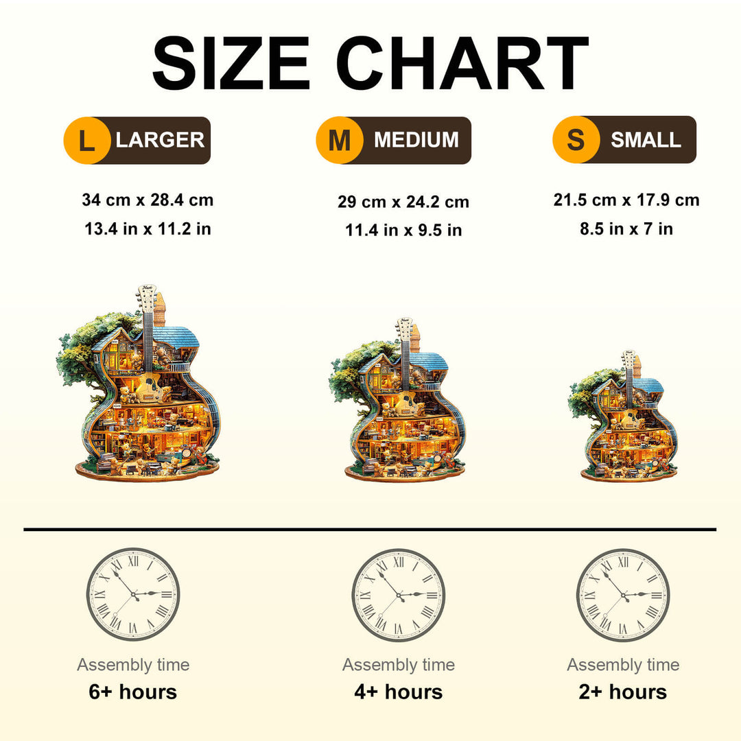 Music House-2 Wooden Jigsaw Puzzle