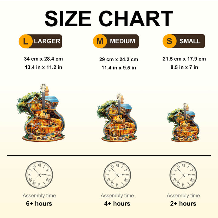 Music House-2 Wooden Jigsaw Puzzle