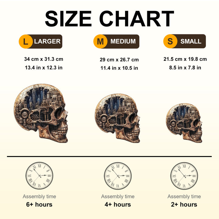 Skull City Wooden Jigsaw Puzzle