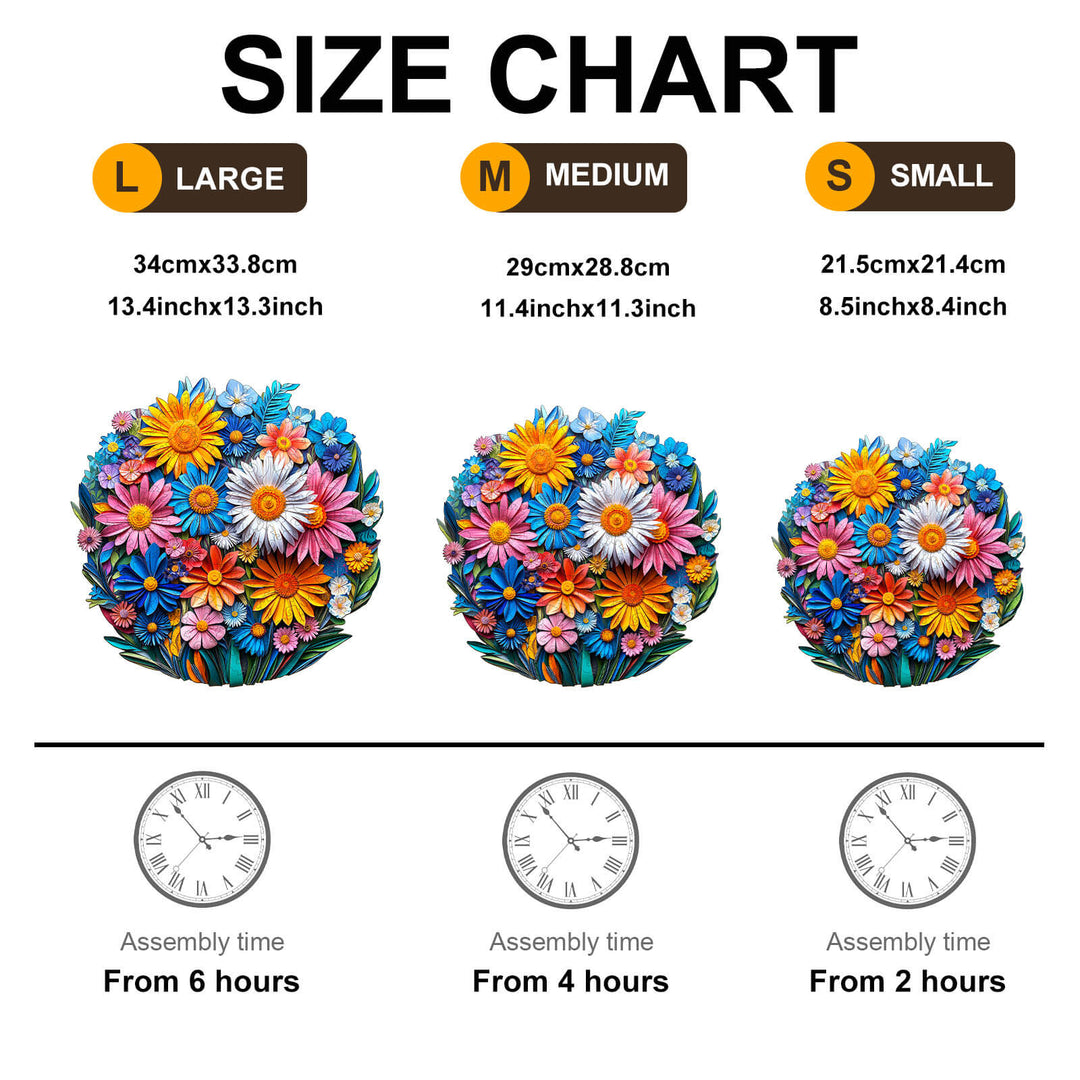 Paper flower Wooden Jigsaw Puzzle