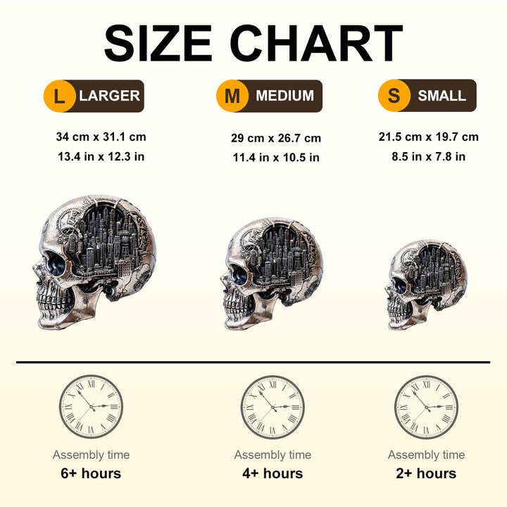 Skull City-2 Wooden Jigsaw Puzzle