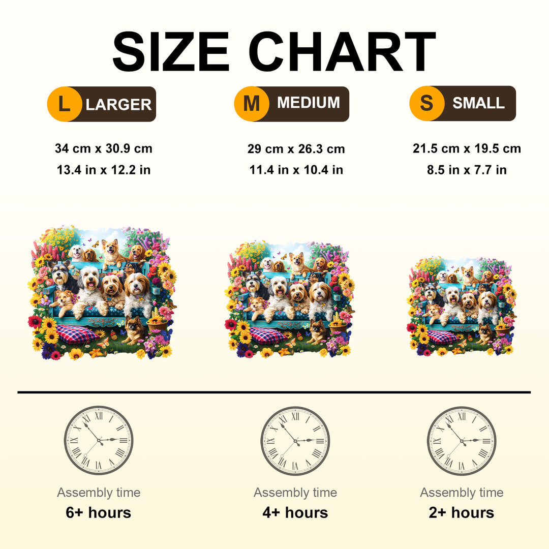 Garden Puppy Wooden Jigsaw Puzzle