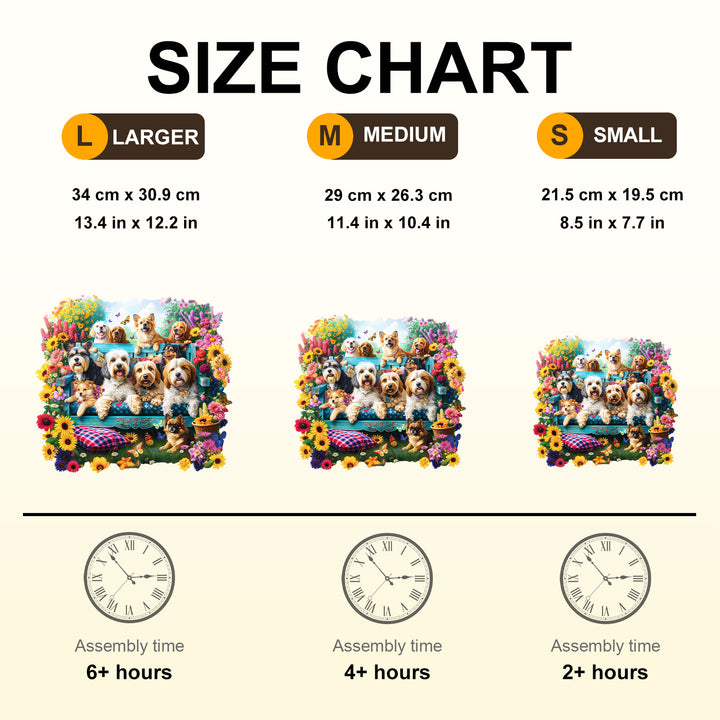 Garden Puppy Wooden Jigsaw Puzzle