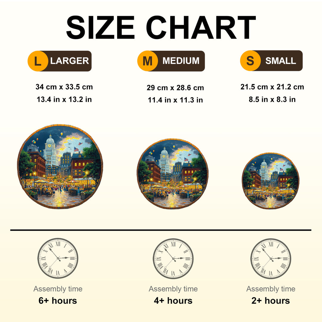 Bonston Market Wooden Jigsaw Puzzle