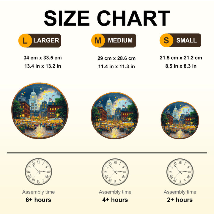 Bonston Market Wooden Jigsaw Puzzle