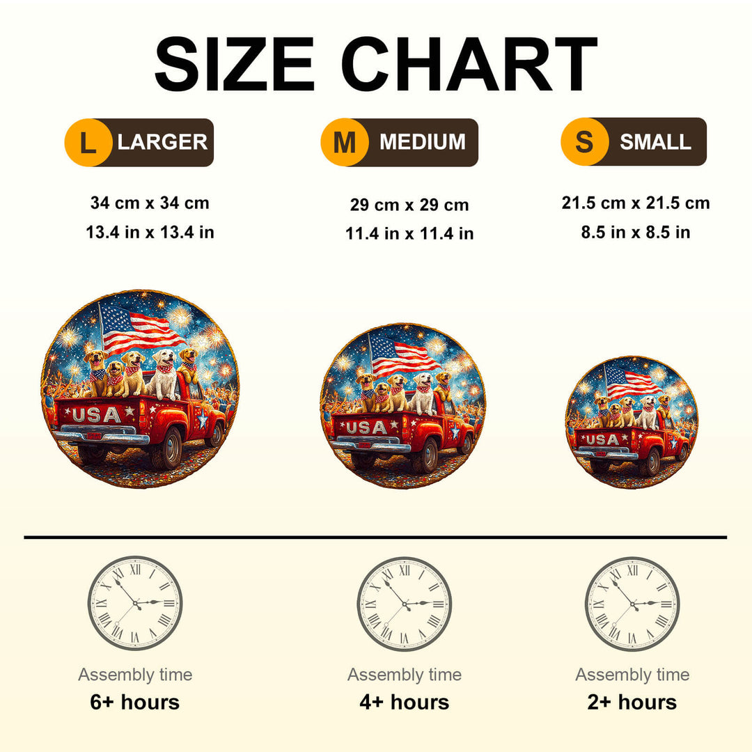 Stars and Dogs Holz-Puzzle