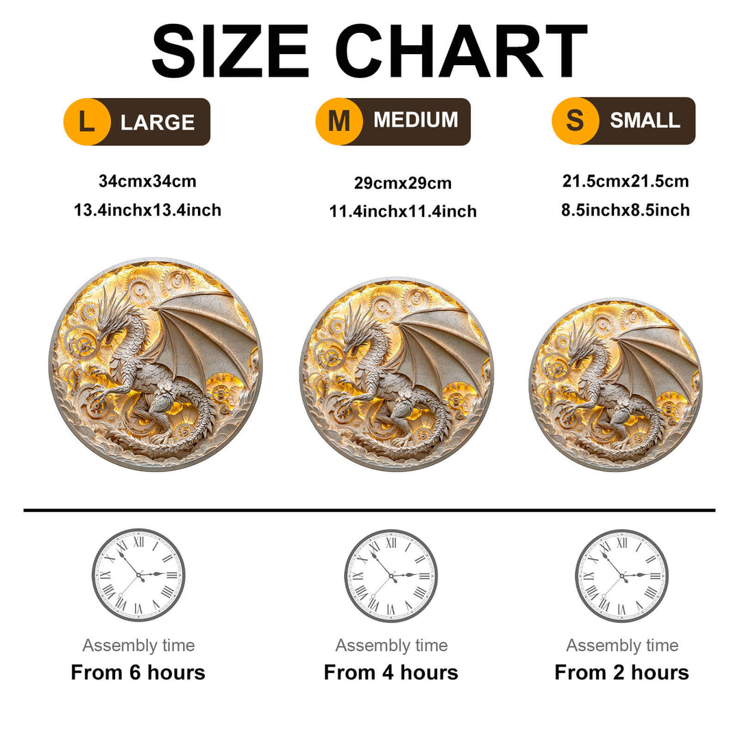 3D paper dragon Wooden Jigsaw Puzzle